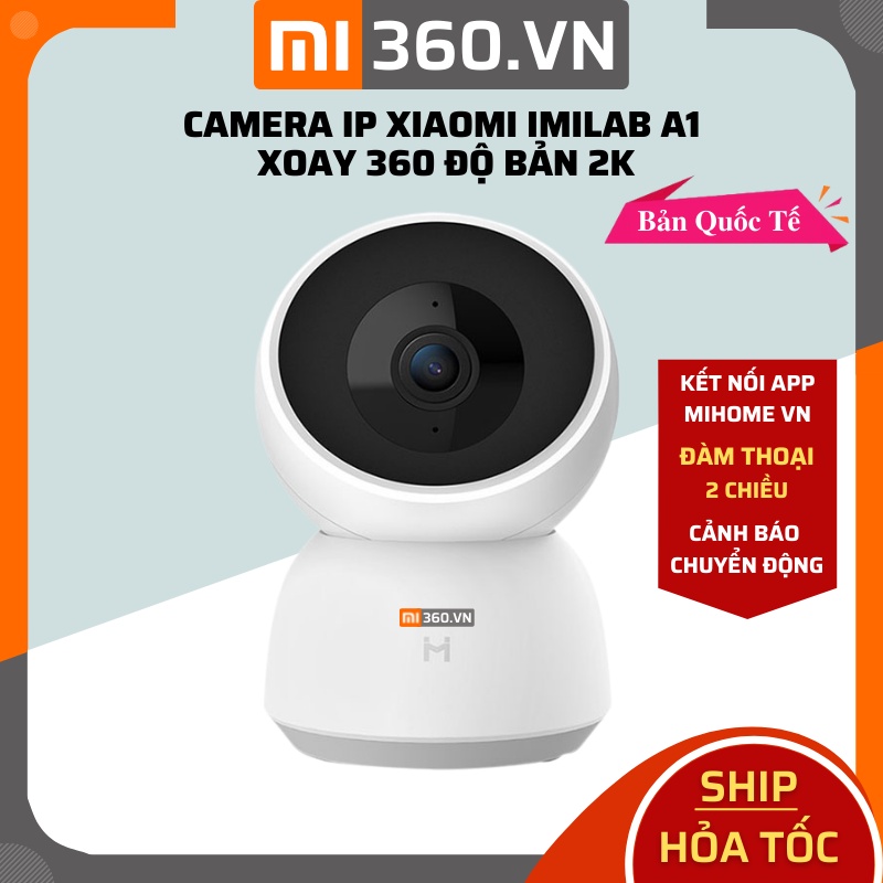 Camera IP Xiaomi Imilab A1 Xoay 360 Độ Bản 2K Quốc Tế Chính Hãng