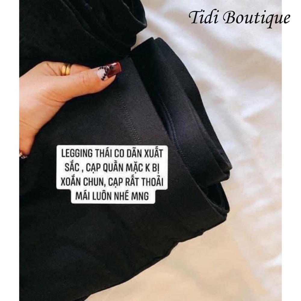 Quần legging nữ lửng thái legging ngố đùi cạp chun form tôn dáng chất đẹp mịn 🍀[FREESHIP] | BigBuy360 - bigbuy360.vn