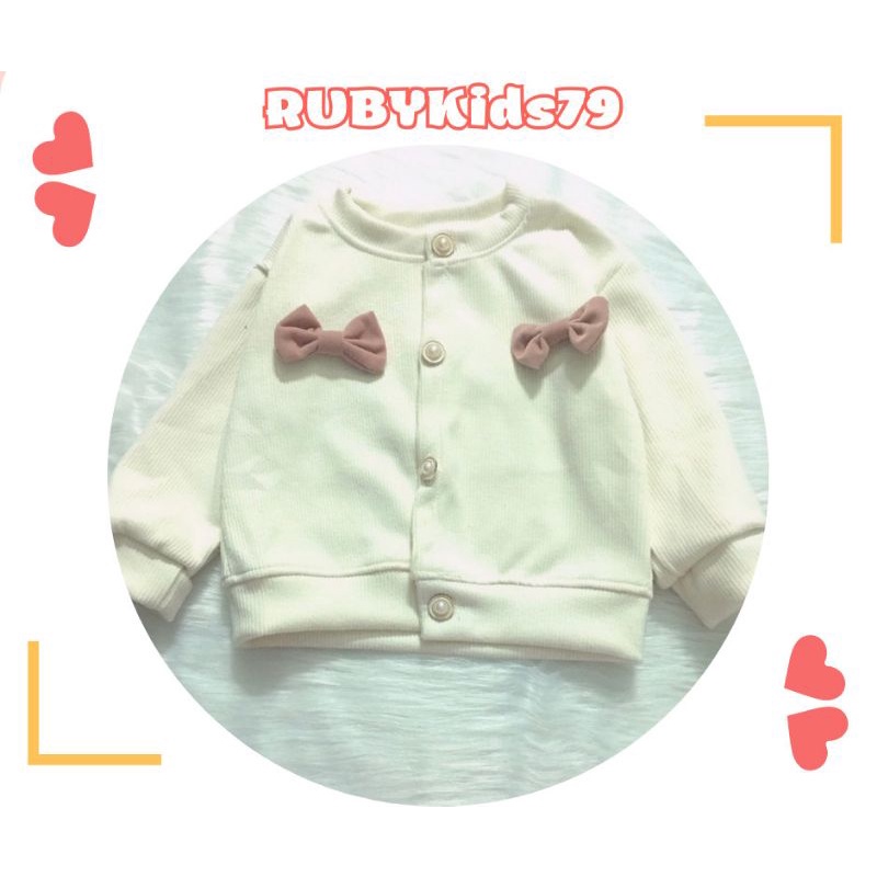 Đầm nhung cho bé gái kèm áo khoác nhung gân tăm dày dặn từ 6-19kg- rubykids79