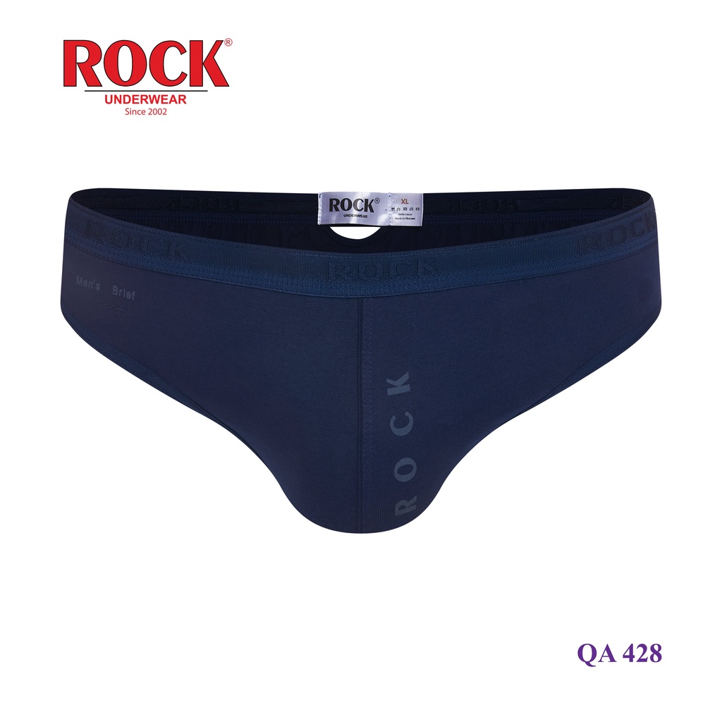 Quần lót nam cao cấp cotton 100% signature ROCK QA428 thấm hút tốt thoáng mát, thun nhỏ không cấn bụng, mạnh mẽ cá tính