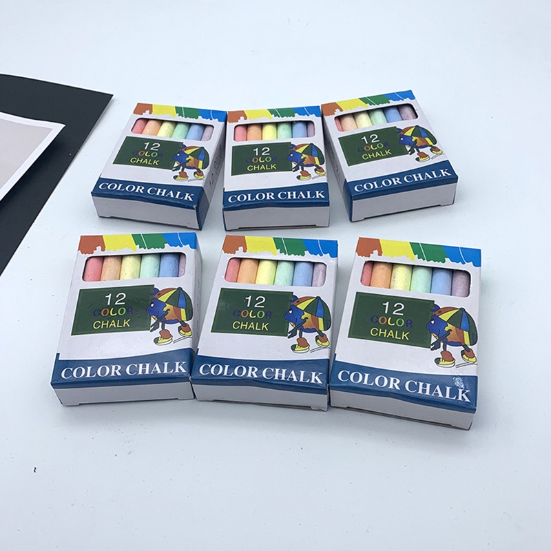 Bộ 12 Phấn Viết Bảng Không Bụi Nhiều Màu Sắc Dành Cho Giáo Viên