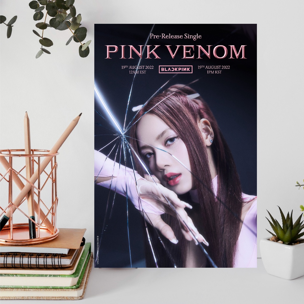 Sét 4 tờ Poster Blackpink Pink Venom 1