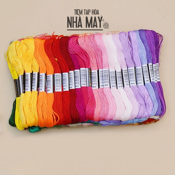 Chỉ thêu thường set 150 tép