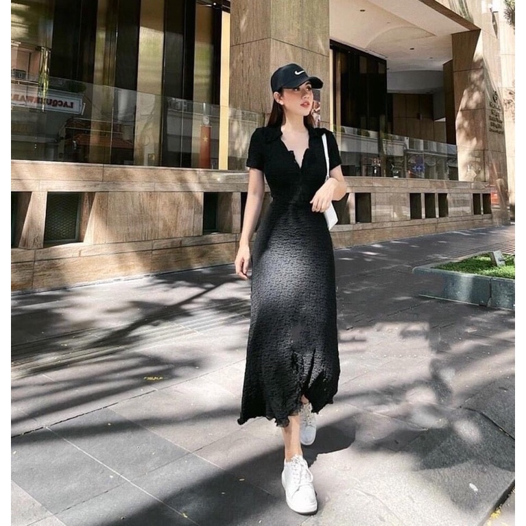 ĐẦM ôm body co giãn,dáng dài,có 3 màu freesize may 2 lớp hàng thiết kế, Hàng sẵn shop | BigBuy360 - bigbuy360.vn