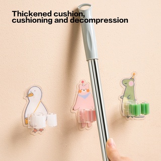 Móc treo cây lau nhà gắn tường họa tiết đáng yêu tiện dụng cho nhà ở