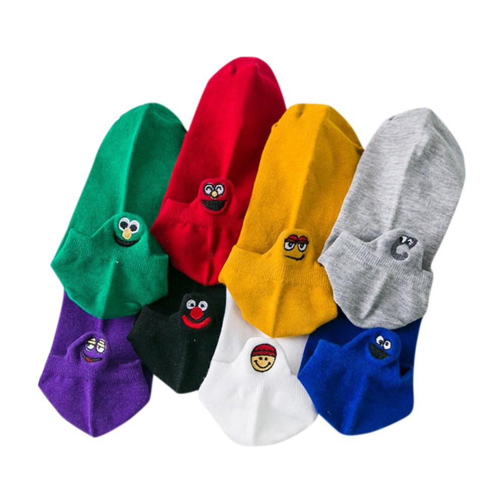 Vớ cotton thêu họa tiết phong cách Hàn Quốc