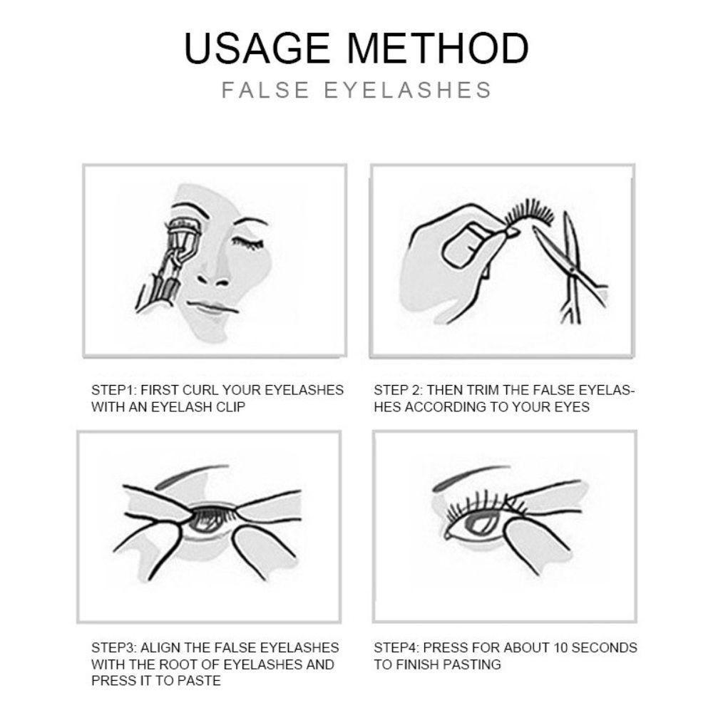 QQMALL Lông Mi Giả Đính Kim Sa Hình Trái Tim Trang Điểm Lấp Lánh Cho Nữ