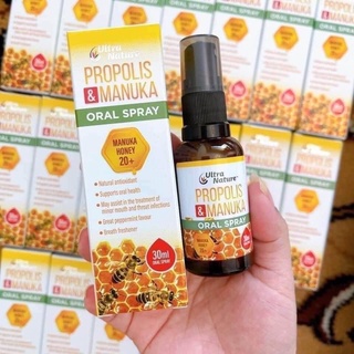 Xịt keo ong Ultra Nature Propolis & Manuka Oral Spray