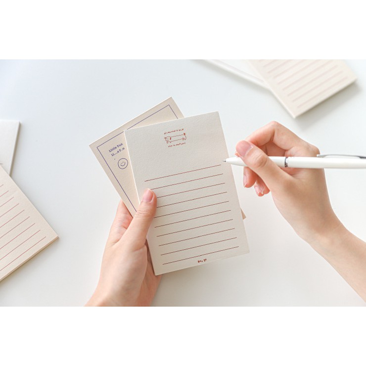 Giấy note - Set 30 tờ Memo Pad, Word Pad đơn giản