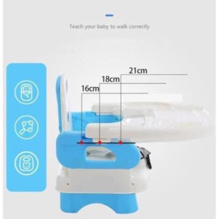 Ghế ăn dặm gấp gọn cho bé,Ghế tập ăn cho bé 2 trong 1 có kèm thêm chân sắt