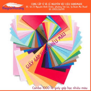 Combo 1000 tờ giấy gấp hạc nhiều màu