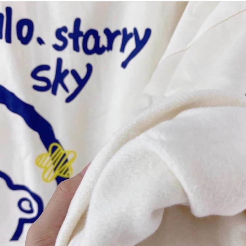[SIÊU HÓT]  ÁO SWEATER Gấu Hello, Áo Nỉ Thụng Tay Phồng (ảnh thật + video)