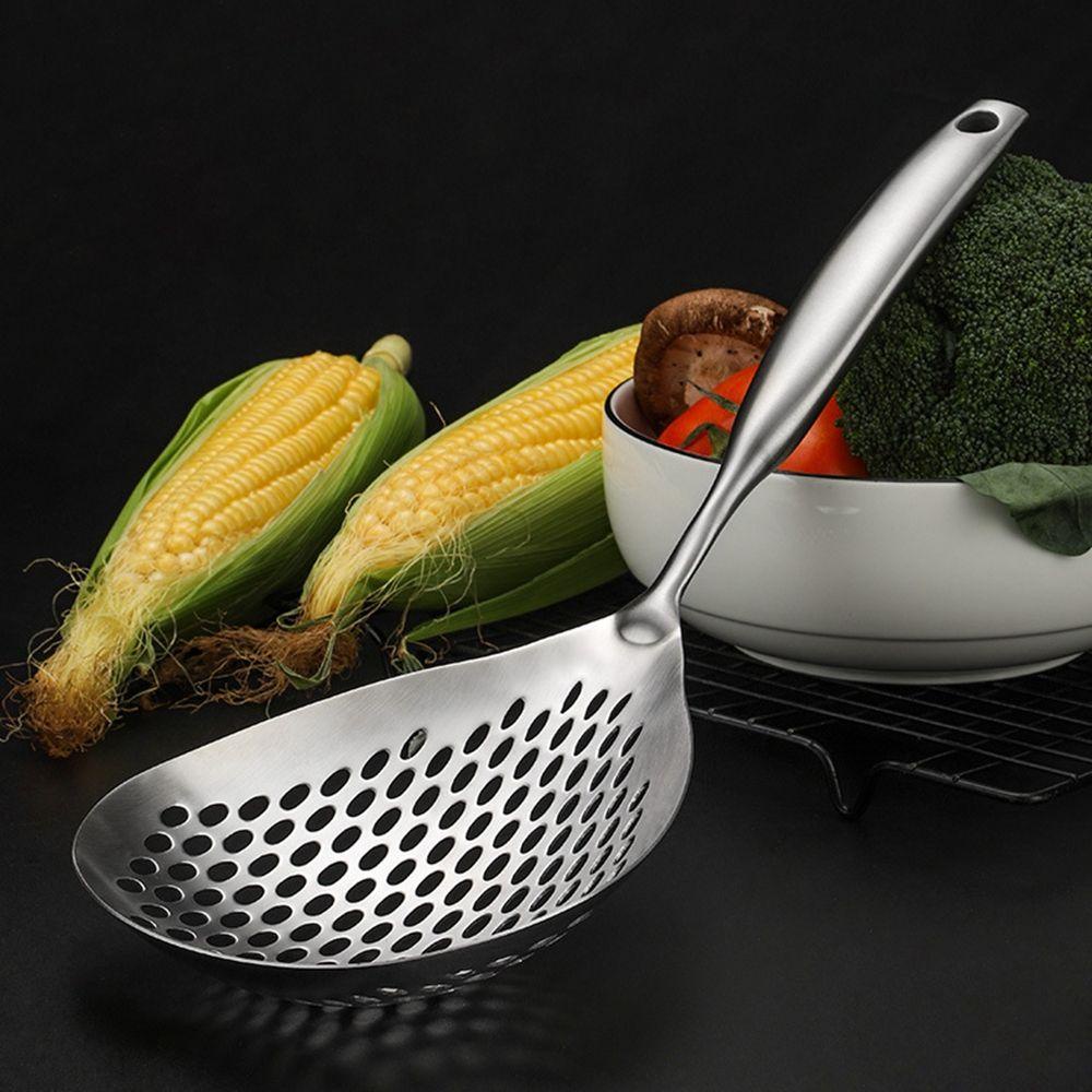 Muỗng Lọc Dầu Nấu Mì Có Rãnh Thanh Lịch Cho Nhà Bếp