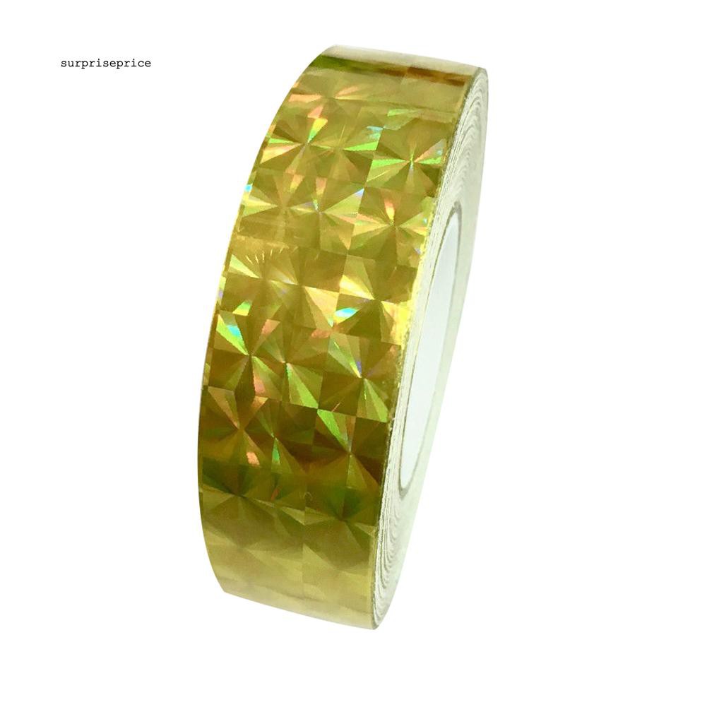 Băng dán phản quang nhiều màu kích thước 1.2cm x 18m trang trí đồ dùng / bữa tiệc xinh xắn