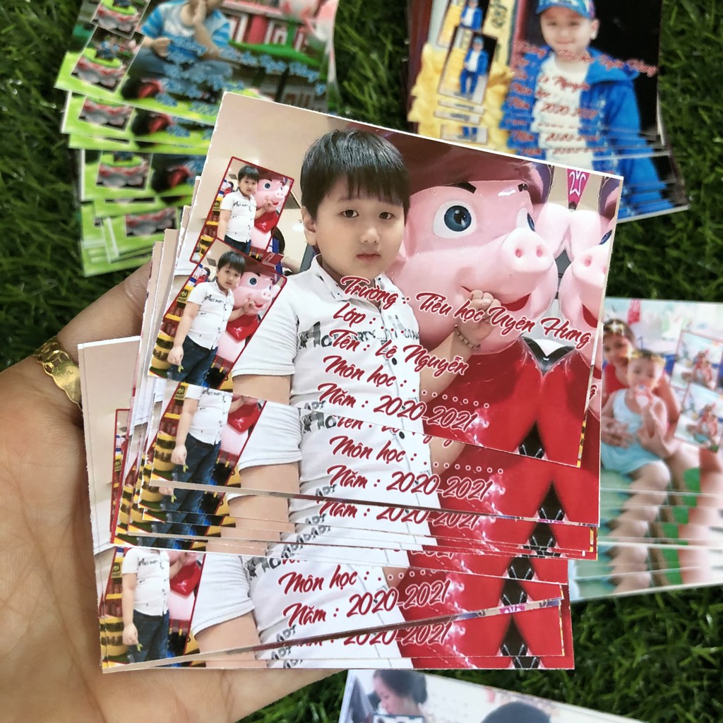 [NHÃN VỞ HỌC SINH] - Nhãn vở cho bé tới trường - Thiết kế theo yêu cầu