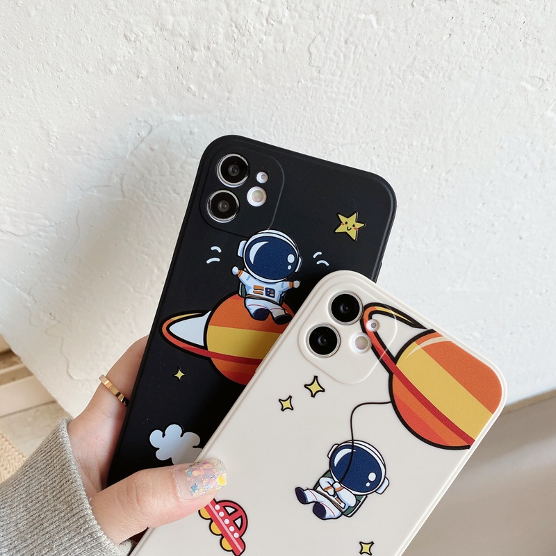 Ốp lưng iphone Ốp điện thoại Suntaiho silicon dẻo hình phi hành gia cho iphone 12 Pro Max 11 Pro Max 6 6s 7 8 Plus X XS Max XR