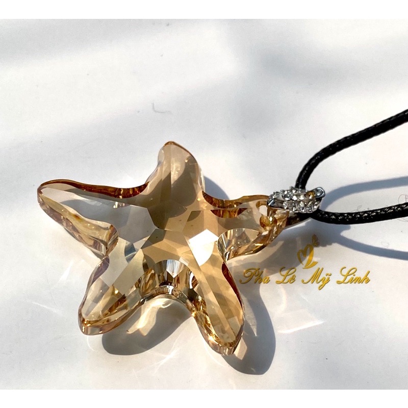 Mặt dây pha lê Swarovski sao biển 40mm