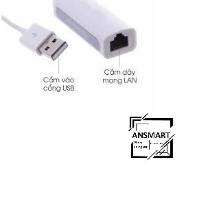 USB lan Cáp chuyển đổi từ USB to LAN.dùng cho máy tính hỏng cổng LAN