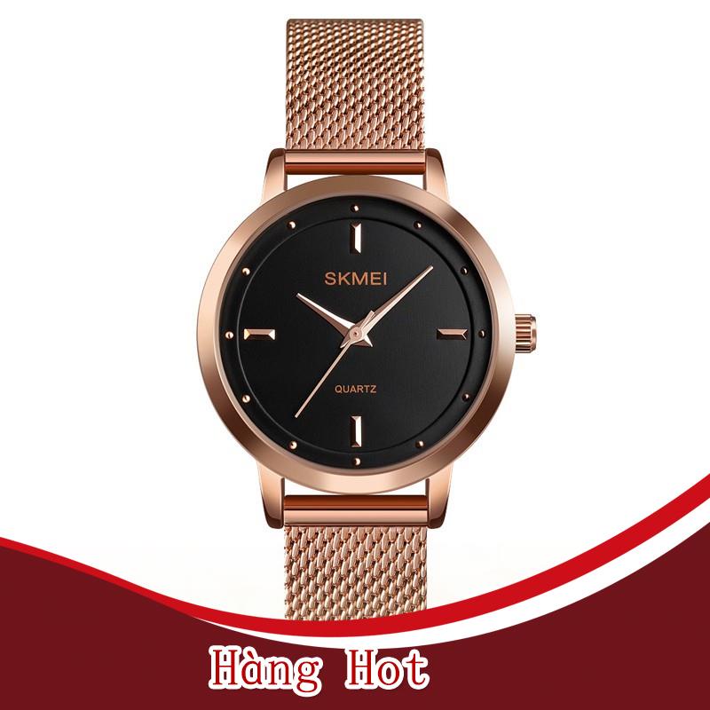 Đồng Hồ Đeo Tay Thạch Anh SKMEI 1528 Bằng Thép Không Gỉ Chống Nước Thời Trang Sang Trọng Cho Nữ