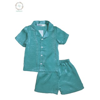 Bộ lụa trơn mặc nhà cho bé M2 MIMOCHY A011