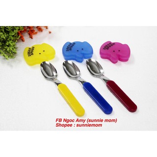 Thìa , nĩa inox cho bé kèm hộp đựng hình thú