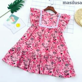 Đầm lanh thái cho bé gái size đại