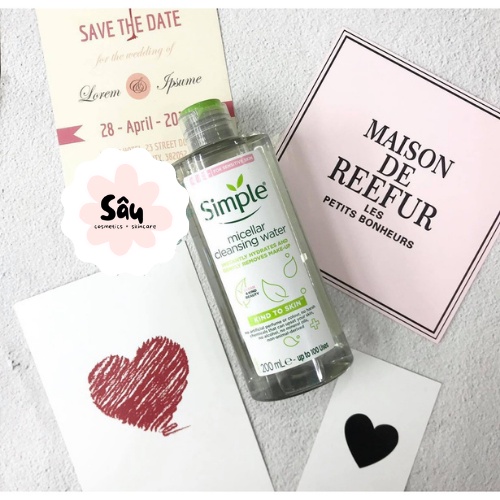 Nước tẩy trang Simple Kind to Skin Micellar Cleansing Water | BigBuy360 - bigbuy360.vn
