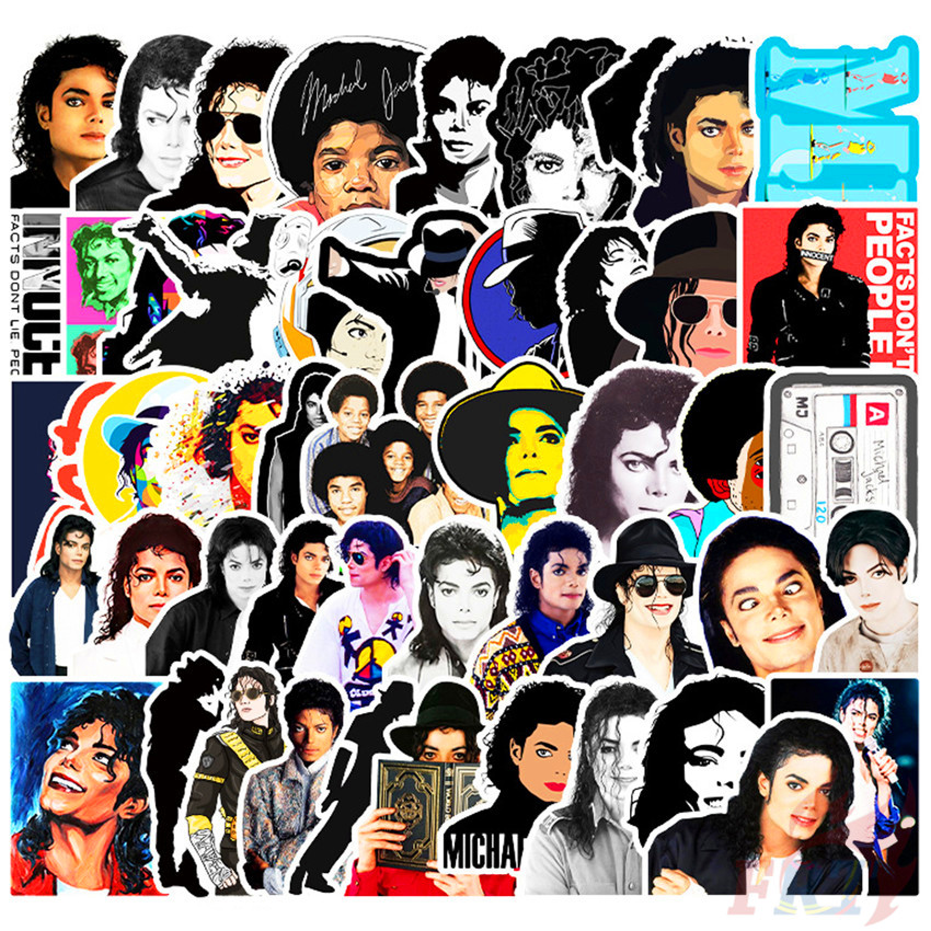 ❉ Michael Jackson Series 03 - Superstar MJ Stickers ❉ 50Pcs/Set Waterproof DIY Fashion Decals Doodle Stickers