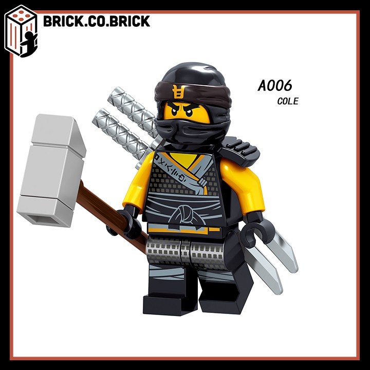 Lego Ninja Phantom Đồ Chơi Lắp Ráp Minifigure Và Non Lego Nhân Vật Hồ Ly Samurai Akita Zane Nya Kai Jay A001-A008