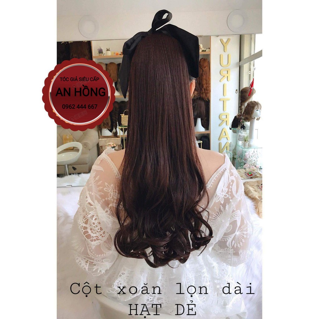 Tóc giả cột xoăn dài ( hình thật 100%)