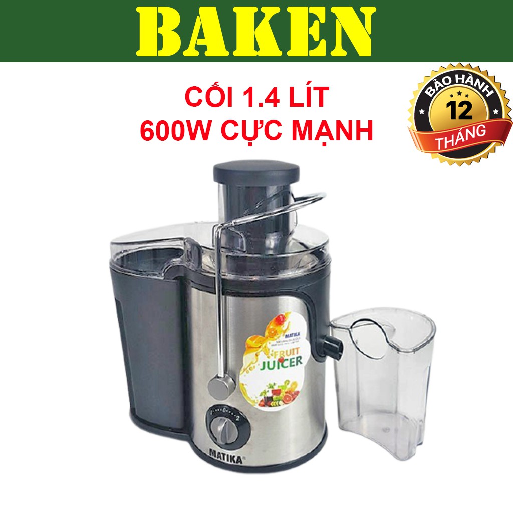 Máy Ép Trái Cây MATIKA MTK-3266 - Máy Ép Nhanh 600w - 1.4L - BAKEN