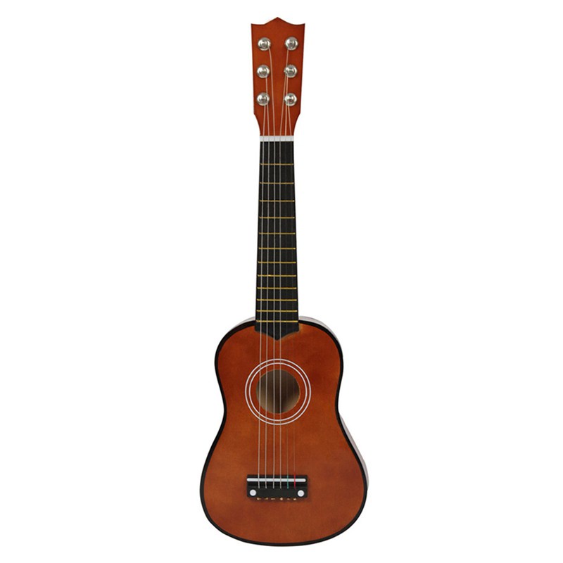 Đàn Guitar Bass Gỗ Mini 6 Dây 21 Inch Kèm Miếng Gảy Đàn