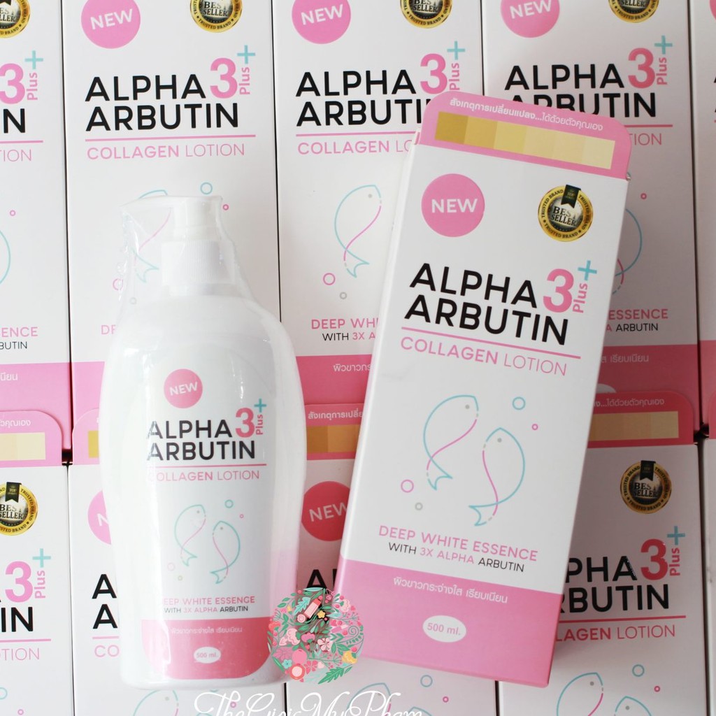 Dưỡng Trắng ALPHA ARBUTIN LOTION 3+PLUS COLAGEN 500ml