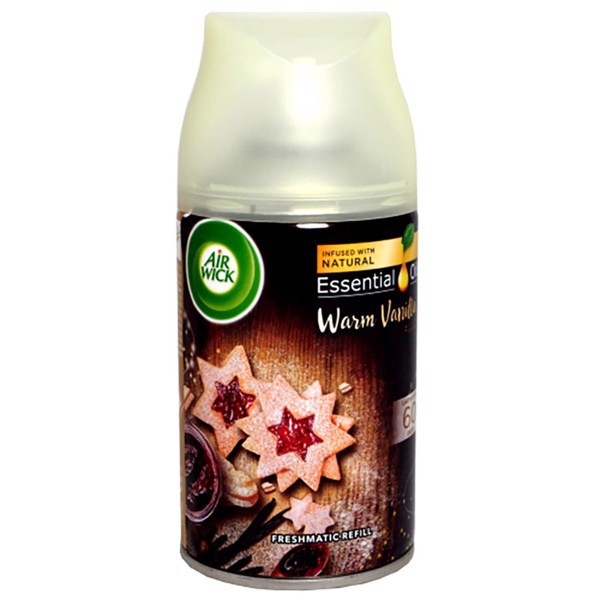 Bình tinh dầu xịt phòng Air wick hương vanilla thơm ngọt ấm, tinh dầu Châu Âu, xịt được 2500 lần Tinh Dầu 100 Shop