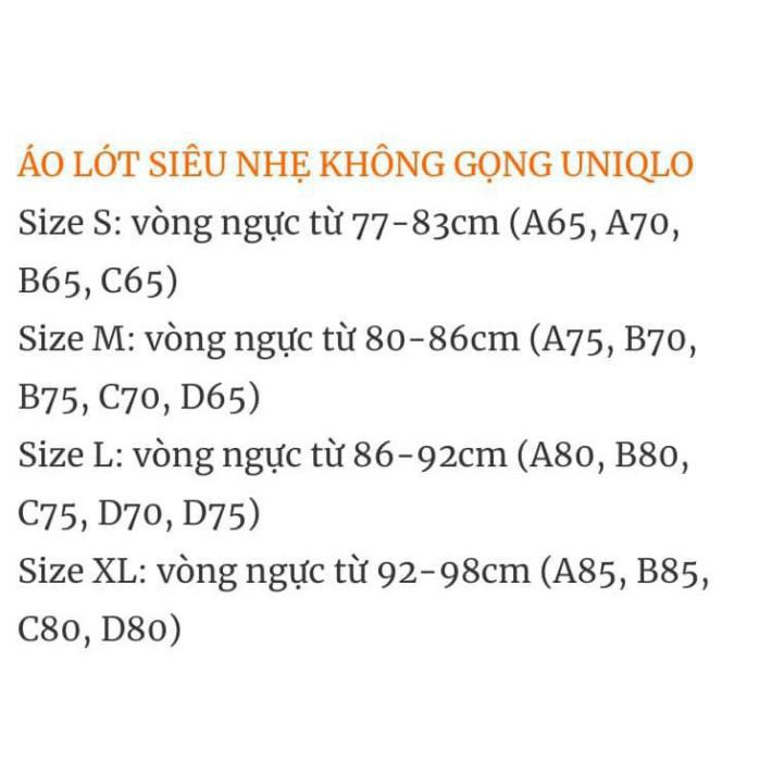 Áo Lót Uniqlo không gọng Nhật Bản