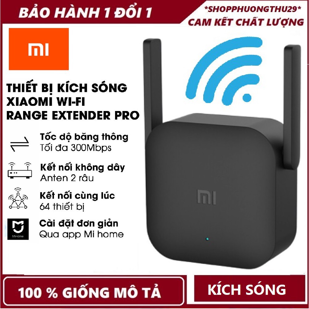 Thiết bị kích sóng Wifi Xiaomi Repeater Pro | Chính Hãng BH 12 Tháng