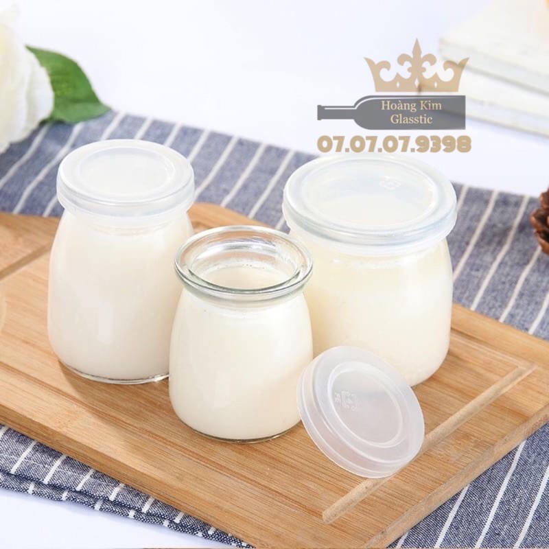 HỦ THUỶ TINH LÀM SỮA CHUA 100ml &amp; 200ml