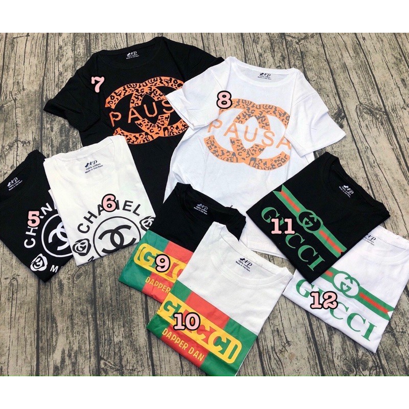 [ Mã WASTAPR giảm 10K đơn 50K] Áo thun giấy form rộng TRẮNG - ĐEN In chữ/hình mẫu tổng hợp tay ngắn cổ tròn | BigBuy360 - bigbuy360.vn