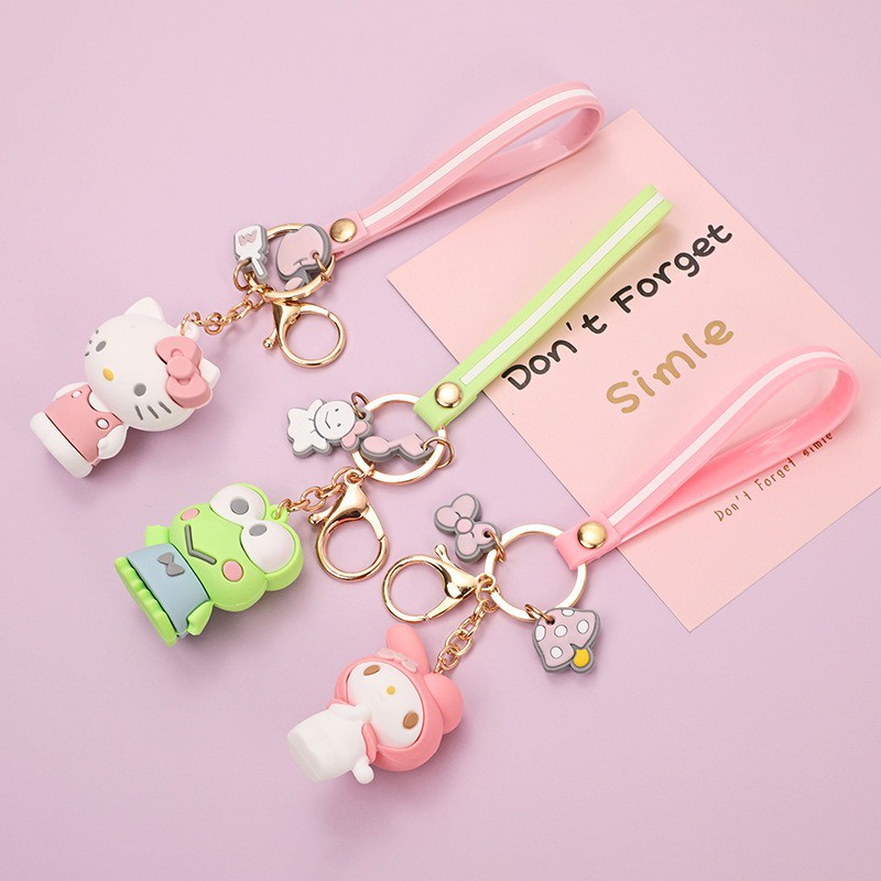 Móc Khóa Hoạt Hình Cún Vàng, Chim Cánh Cụt, Mèo Kitty Cute Lạc Lối Chất Liệu Xịn Sò