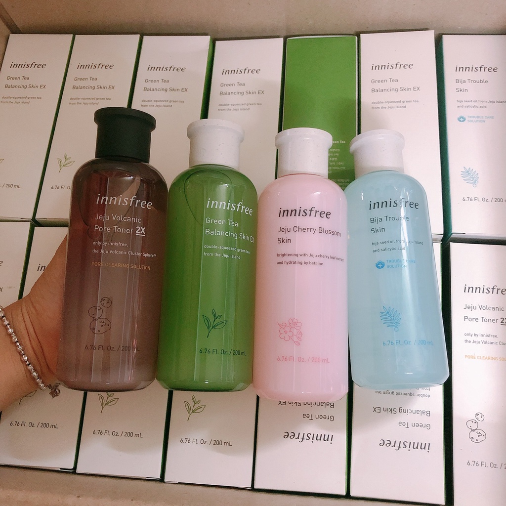 Toner Tro Núi Lửa Innisfree Jeju Volcanic Pore Toner 2X 200ml