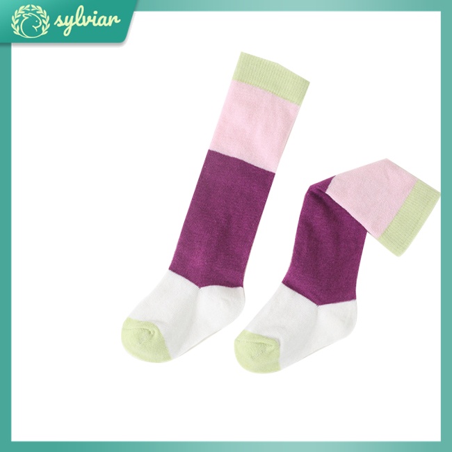 1 Đôi Vớ Cotton Màu Sắc Cầu Vồng Phù Hợp Cho Bé Trai Và Bé Gái