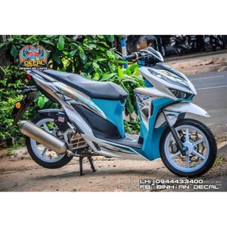 tem rời VARIO trắng xanh.
