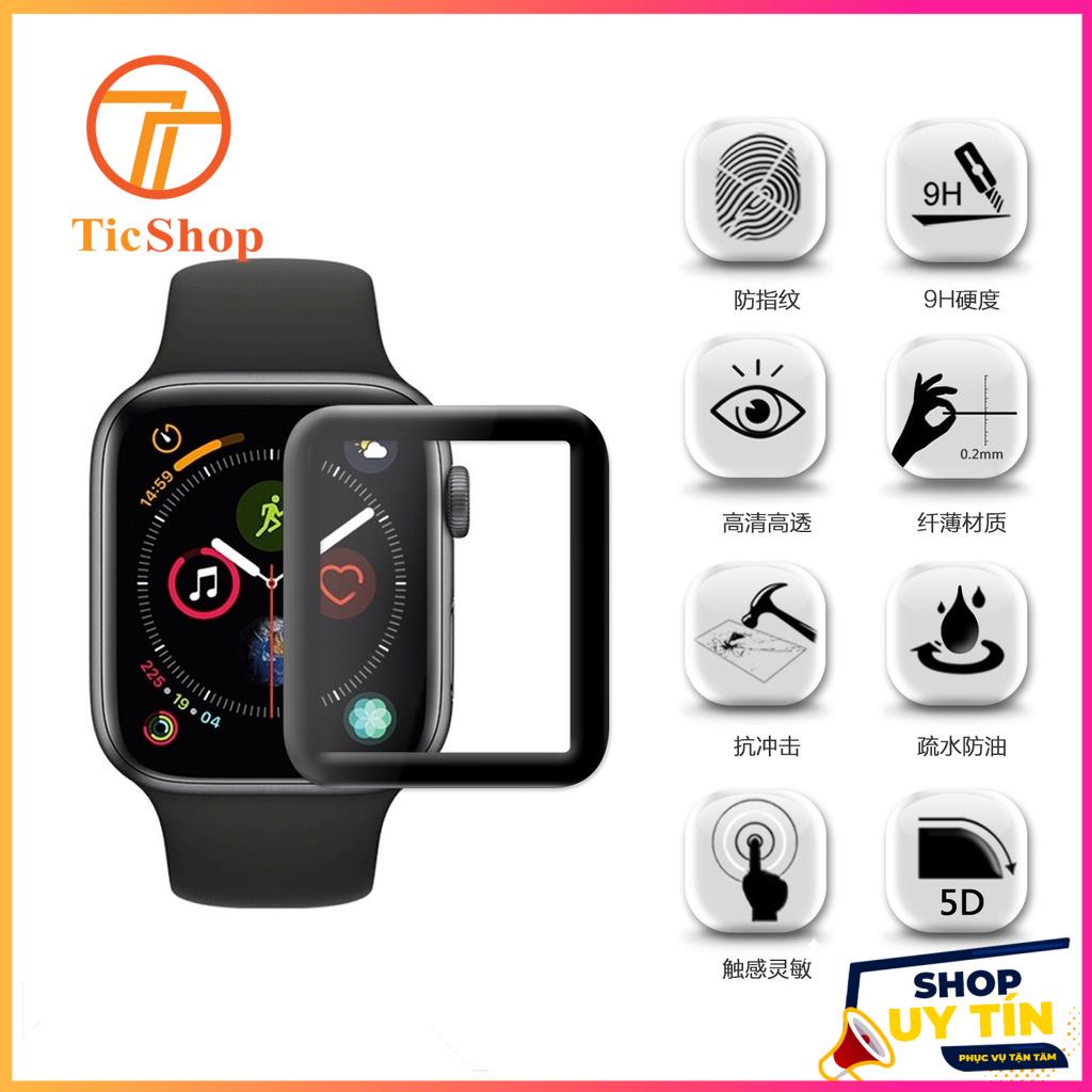 HÀNG CHÍNH HÃNG AINY - CƯỜNG LỰC SỢI CARBON 5D 9H APPLE WATCH Seri 6/5/4/3/2/1