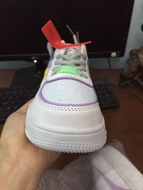 ( full box) Giày thể thao nữ AF cầu vồng bản Cao Cấp