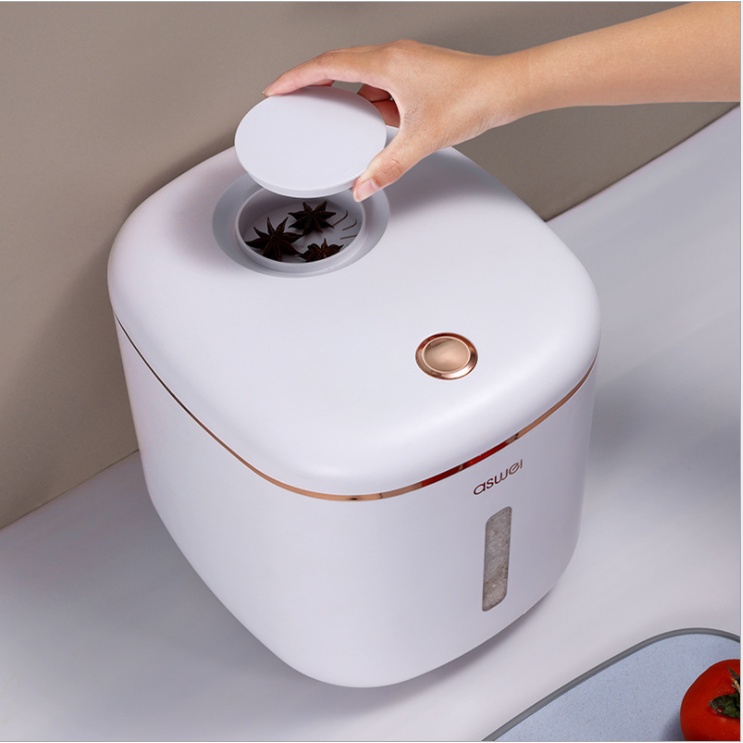 THÙNG GẠO THÔNG MINH ASWEI DUNG TÍCH 10LIT CÓ LỖ THOÁT NƯỚC SIÊU TIỆN DỤNG