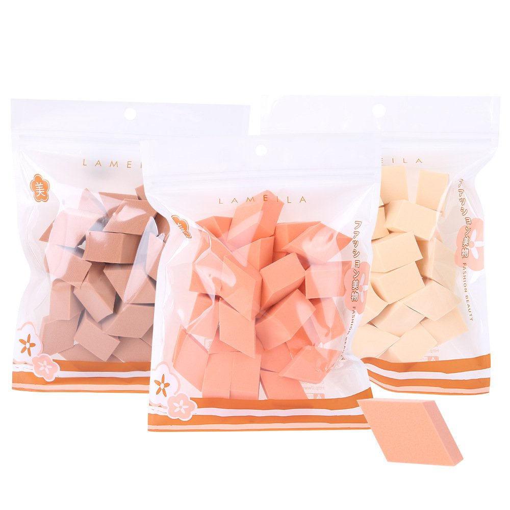 Set 25 Túi Bông Trang Điểm Khô Và Ướt B0943 Hình Viên Kim Cương
