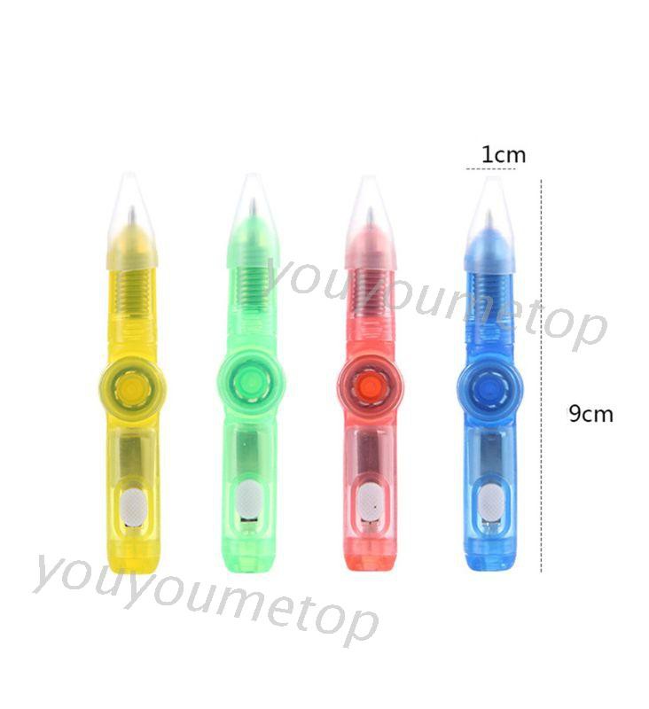 Bút quay ngón tay LED EDC đồ chơi phát sáng trong tối giảm căng thẳng