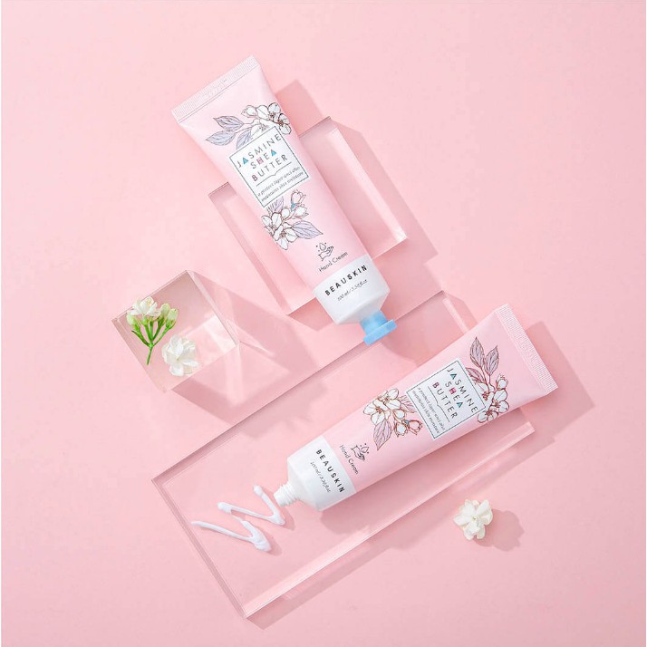 KEM DƯỠNG DA TAY HƯƠNG NHÀI BEAUSKIN JASMINE SHE BUTTER HAND CREAM 100ML _ HÀN QUỐC CHÍNH HÃNG