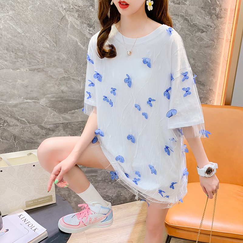 [ HÀNG Xả Sốc] [ HÀNG HOT ] ÁO THUN COTTON ĐÍNH BƯỚM CAO CẤP PHONG CÁCH STREEWEAR BEWAY