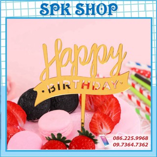 [FREESHIP❤️] Thẻ cắm sinh nhật mẫu 15 - thẻchữ đẹp loại 1, trang trí bánh kem, trang trí bánh sinh nhật